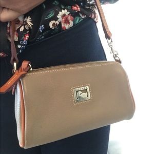 Dooney & Bourke Beige Mini Barrel Bag